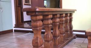 Balaustra in legno artigianale per divisorio 