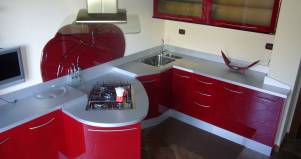Cucina artigianale moderna Saro design esclusivo in legno